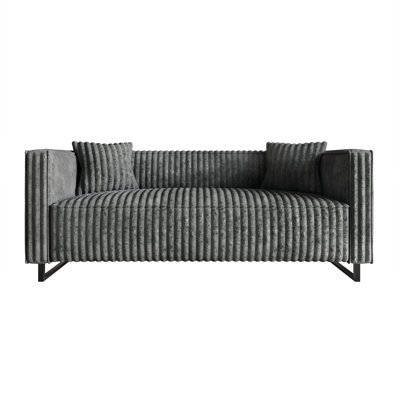 SOFA IN GREY VELVET