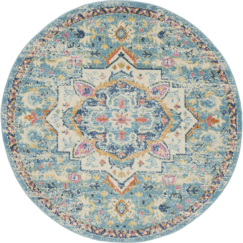 Oriental Indoor Rug, Round 4'