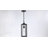 1-Light Outdoor Hanging Lantern Pendant with Matte Black Finish-1333683393