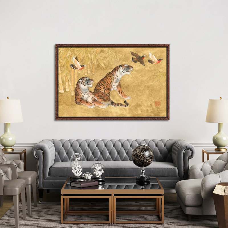 Moment Of Tranquility - Painting on Canvas, Classic Brown Wood Framed, 152.5 cm H x 101.5 cm W