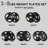 2"  Rubber Plates 10–55 lbs – Durable Low-Noise Weight Set