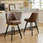 Faux Leather Swivel Accent Chair