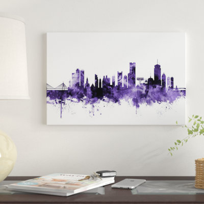 " Boston, Massachusetts Skyline I " by Michael Tompsett