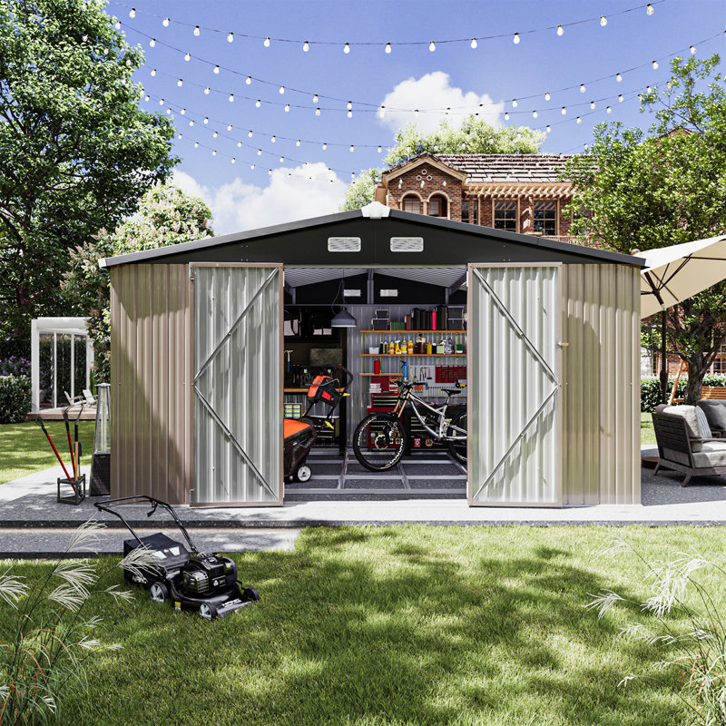 Outdoor Storage Shed With Base 10 X 12 Ft