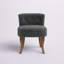 Fauteuil de coiffeuse avec pieds en bois massif Jonna-533703215