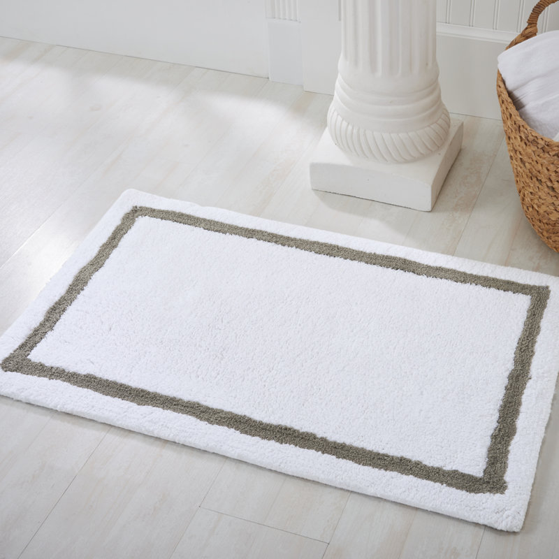 Simmon Non-Slip Bath Rug, Charcoal