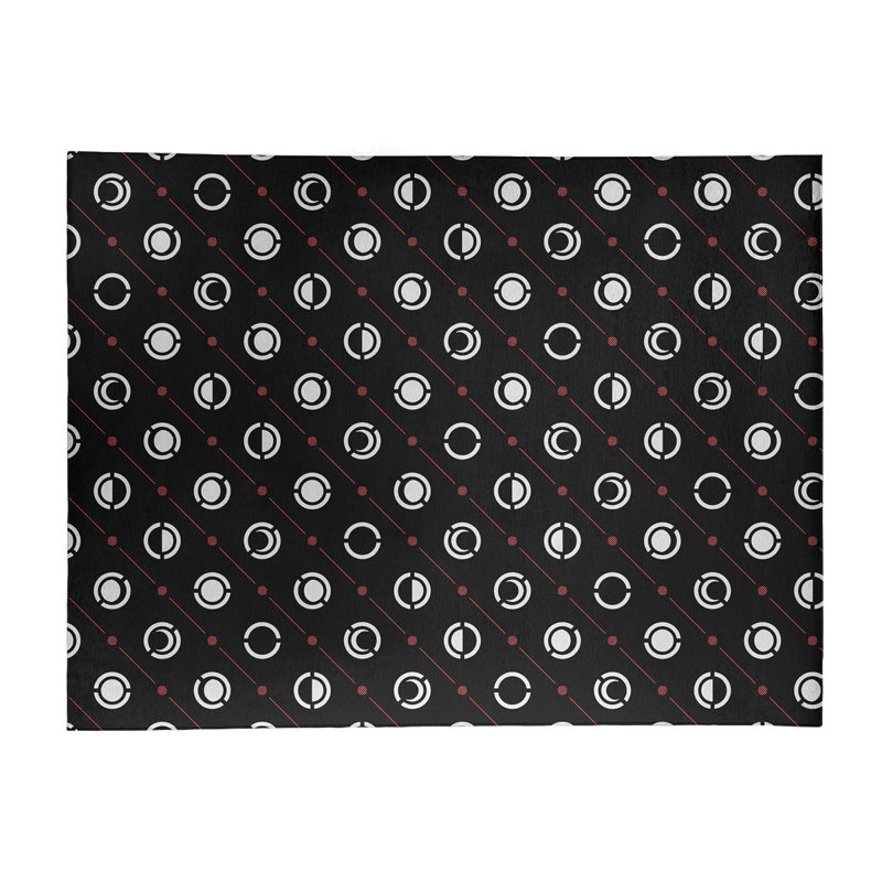 Chenille Geometric Indoor Rug, Rectangle 5' x 7'