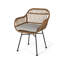 Chaises en faux rotin avec coussins Rodney-650122106