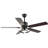 Briteny 52" Reversible Black Modern Ceiling Fan with LED Light and Remote, 6 Speed DC Motor-1950203220