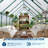 8x12 FT Polycarbonate Greenhouse, Heavy Duty Aluminum Frame with Quick Setup & Roof Vent, Large Walk-In Kit for All-Season Backyard Gardening - Green