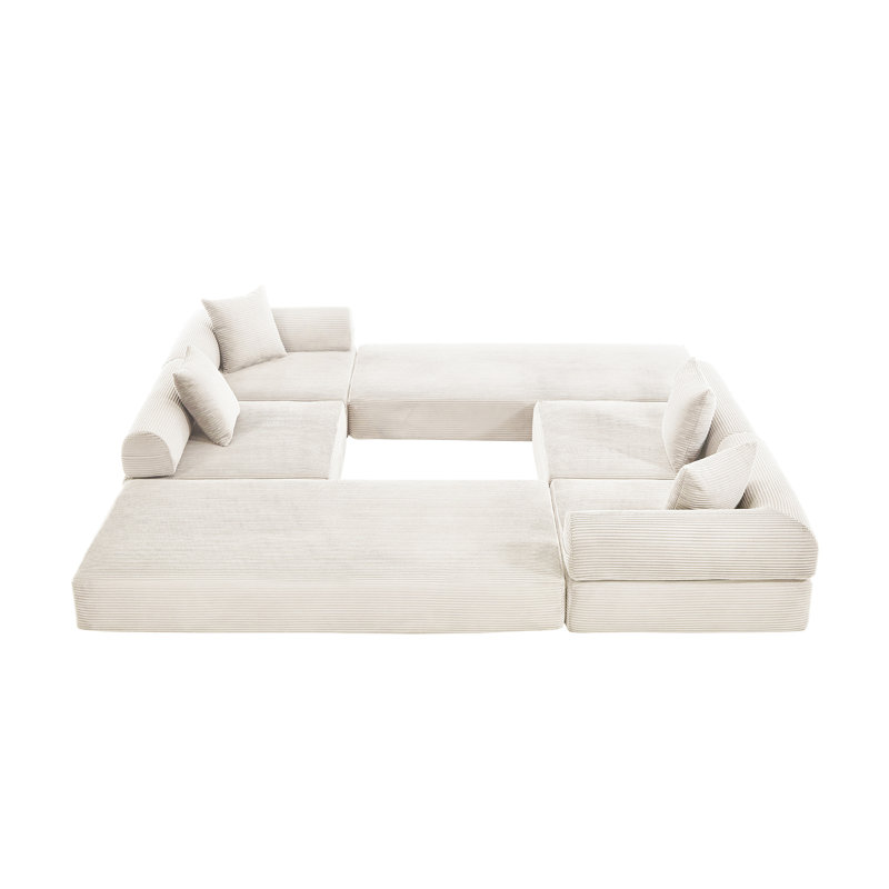 United We Win Convertible Folding Sofa Bed, Beige