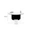 Table basse ronde moderne en marbre