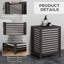 Panier à linge en bambou avec couvercle HOMcom-1038750043-1038750040