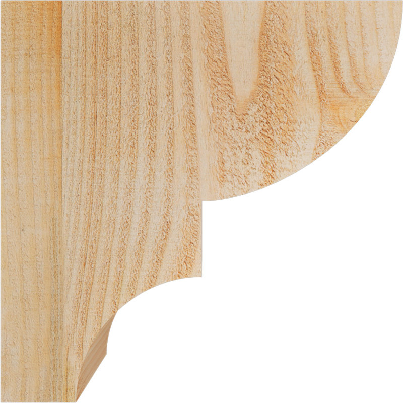 Corbeau Ridgewood, H 12 po x l 4 po x P 12 po, Sapin de Douglas, Sciage brut
