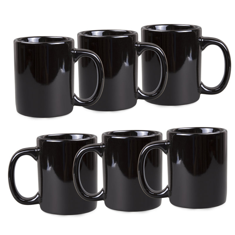Ensemble de 6 tasses à café Tulloch, Noir