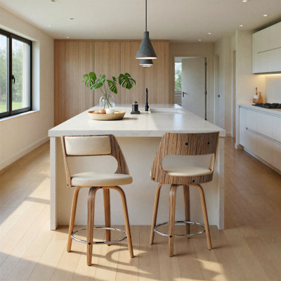 Betuel Swivel Upholstered Counter Stool