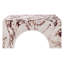 Table basse en marbre rouge Valen