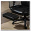 Fauteuil de bureau à haut dossier avec vibration à 6 points, 5 modes, fauteuil de direction, fauteuil pivotant en cuir PU avec dossier inclinable et repose-pieds rétractable, noir