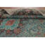 Tapis bleu rétro 6x9