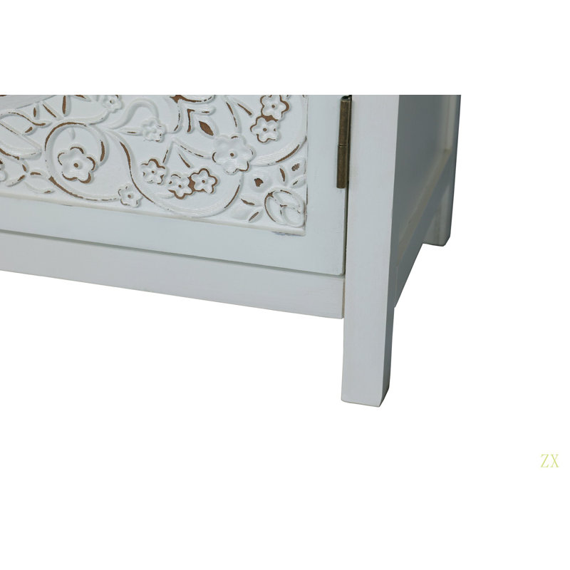 Armoire d'appoint 60 "avec 4 portes, buffet en bois rustique - armoire polyvalente avec rangement pour l'armoire chic