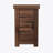 Geonna 14" Chairside Table, No Assembly Required, Whiskey Finish