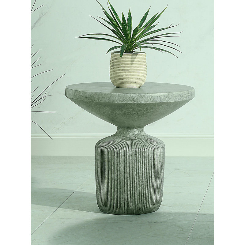 Weathered Gray Paint Edge Table