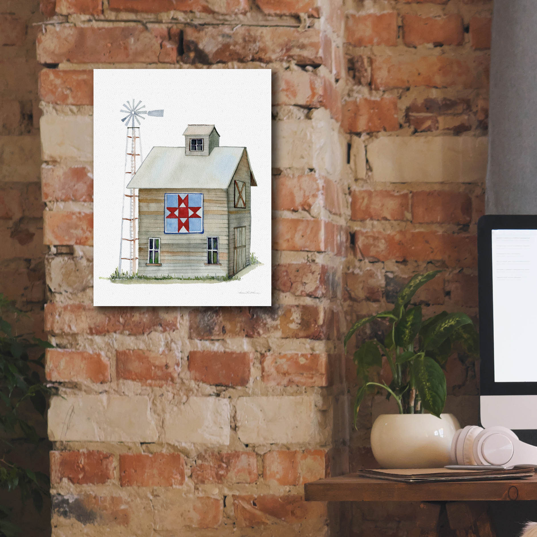 August Grove® 'Life On The Farm Barn Element 3' by Kathleen Parr Canvas ...