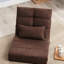 Lit inclinable convertible triple rabattable triple, 14 sections ajustables, 5 positions, rembourré, rembourré de lin, structure en métal, coussin, petits espaces, sections modernes pliables à usage familial, tissu,