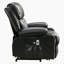 La chaise longue électrique Power Lift, adaptée aux personnes âgées, avec fonctions de chauffage et de vibration, en cuir avec USB, peut être utilisée pour s'allonger. Noir