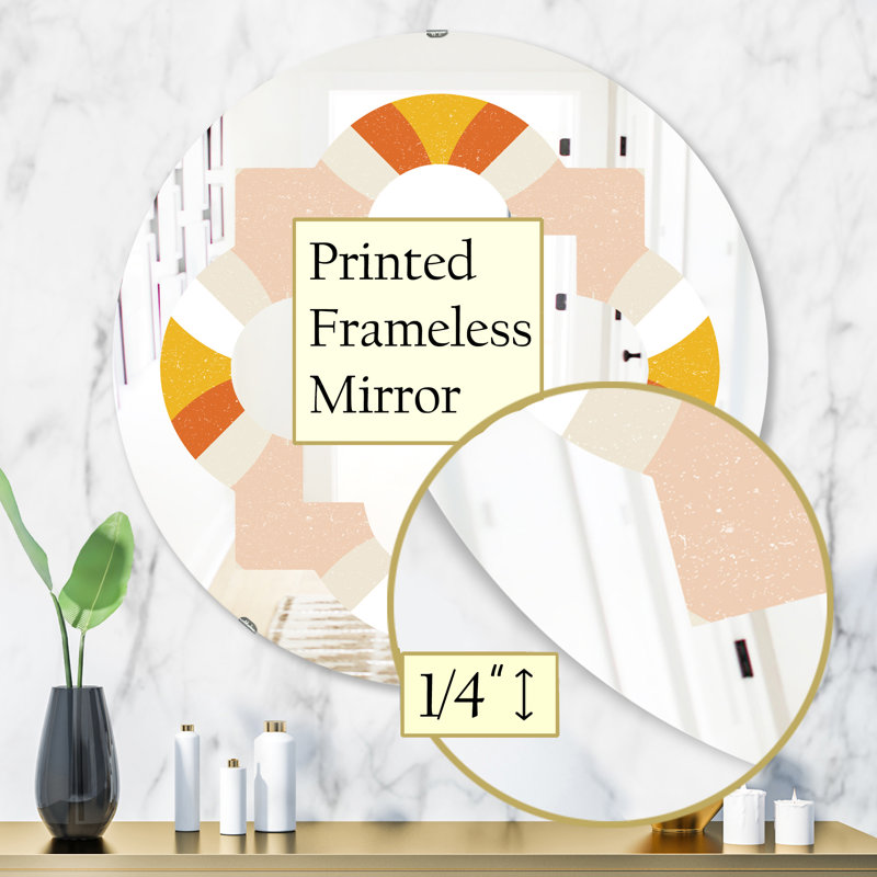 Miroir mural Quatrefoil, H 31,5 po x l po