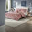 Luxurious Velvet Bedding Sets, Blush Pink Polyester With Modern Quilted Design