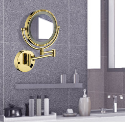 Miroir rotatif soudé soudé au soudan avec bras pivotant à DEL, grossissement 3X