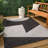 Orbie Modern Geometric Abstract Two-Tone Black/Cream Indoor/Outdoor Rug-855826870