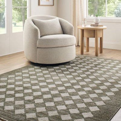 Galey Alix x Livabliss Scandi Geometric Taupe/Cream Rug