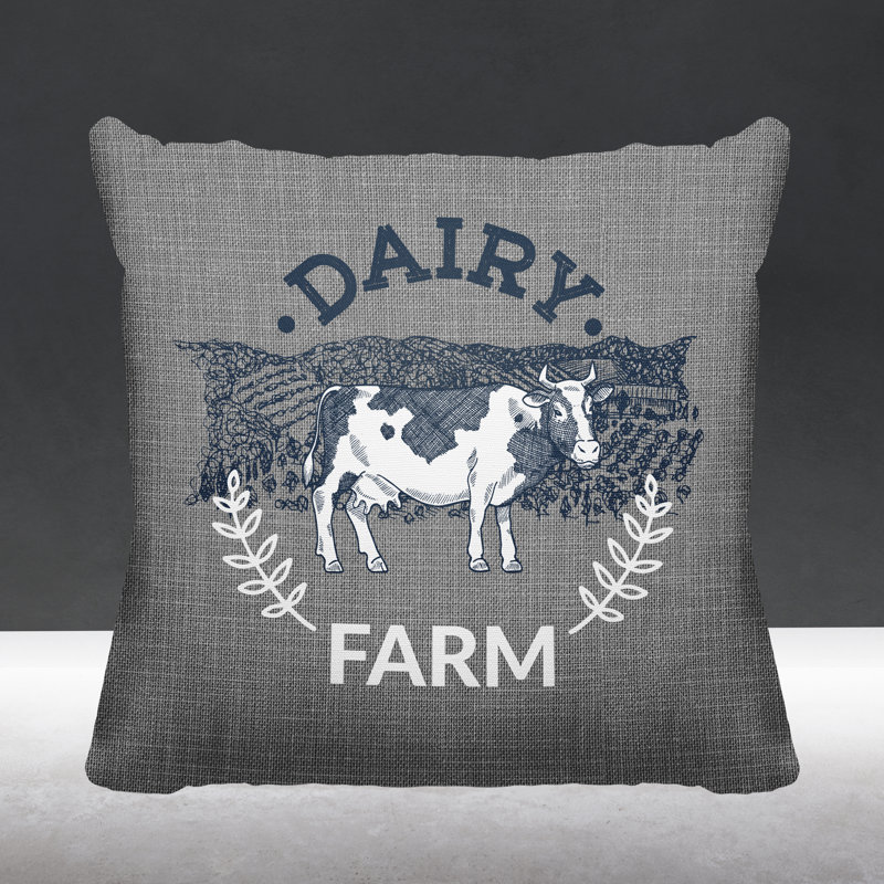Oreiller intérieur / extérieur Bety Barnyard, L 15 po x H 15 po, gris