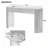 Entryway Table with Fluted Design and 2 Drawers for Entryway and Living Room-1215269899