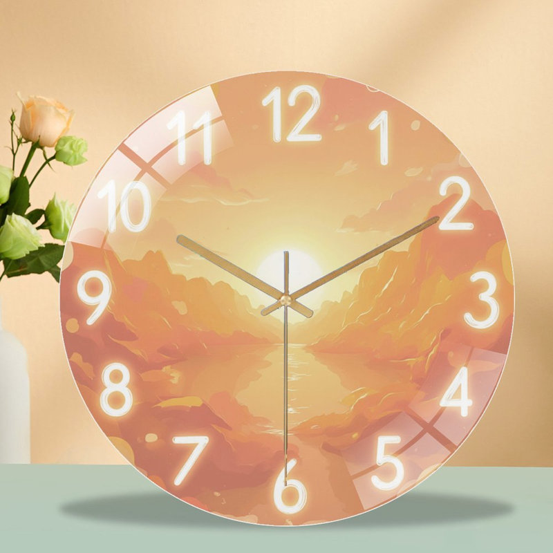 Horloge murale 12 po Sunset