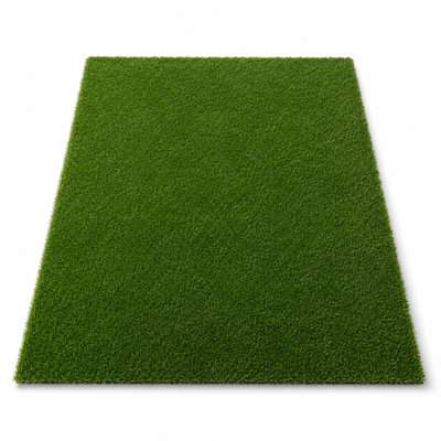 180 sq. ft. Artificial Grass Turf, 6 ft. x 30 ft. Folded Synthetic Lawn with 0.8 in. Pile, No SBR Backing Coating, Drainage Holes and Tools