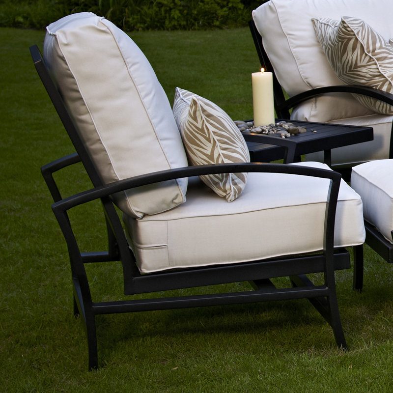 Millom Outdoor Lounge Chair, Dupione Bamboo