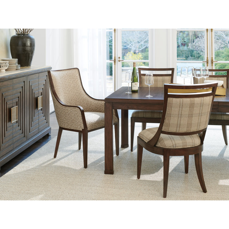Silverado Bromley Upholstered Arm Chair, Brown