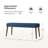 Duplessis 44"W Modern Bench with Solid Wood Legs and Foot Pads-1673544743