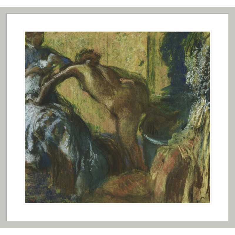 «After the Bath» par Edgar Degas, impression giclée sur cadre, H 33,5 po x l 35,58 po