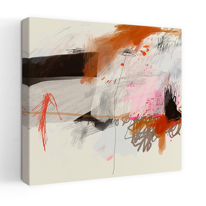 Souhaitez-vous danser? Art contemporain abstrait, H 18 po x l 18 po