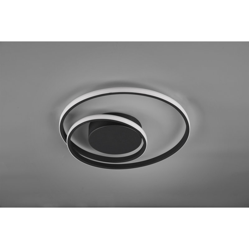 Nezaket 1-Light 39cm LED Integrated Flush Mount, Black