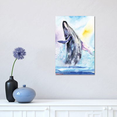 Whale 1 Piece Wrapped Canvas Painting