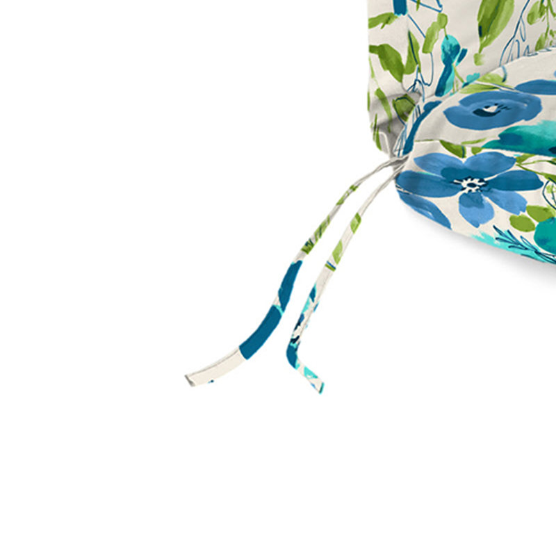 74" x 22" Outdoor Chaise Lounge Cushion with Ties and Loop