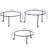 Erentraud Iron 3-Piece Pizza Plate Racks