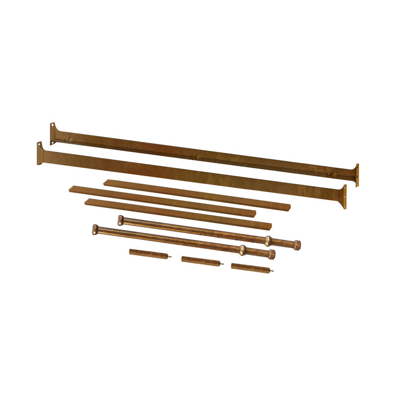 Winston Twin Bed Rails, Vintage Gold