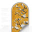 Papier peint floral pelez et collez, décalcomanie murale amovible non-botanique-102025233