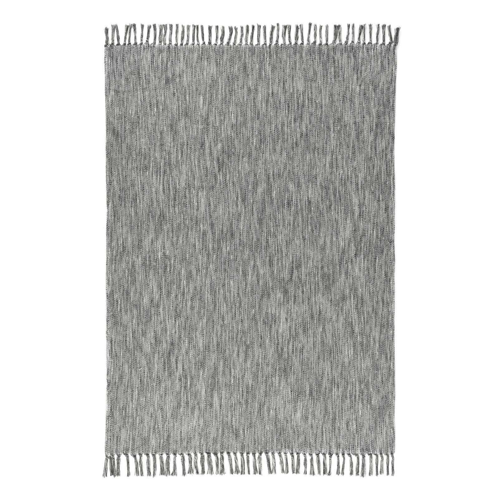 Sharma Hand Woven Throw Blanket, Gray